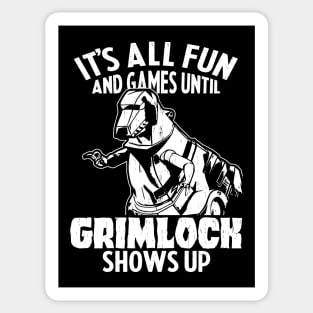 GRIMLOCK : Transformers GEN 1 - fun & games 2.0 Sticker